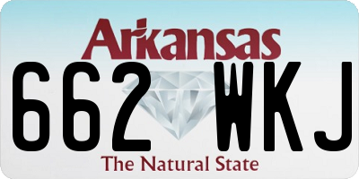 AR license plate 662WKJ