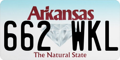 AR license plate 662WKL