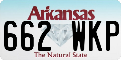 AR license plate 662WKP