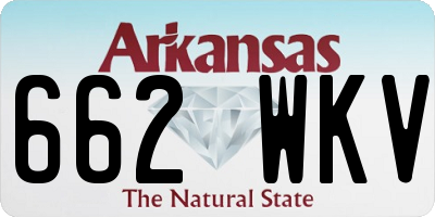 AR license plate 662WKV