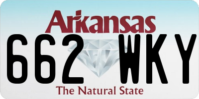 AR license plate 662WKY