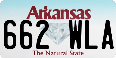 AR license plate 662WLA