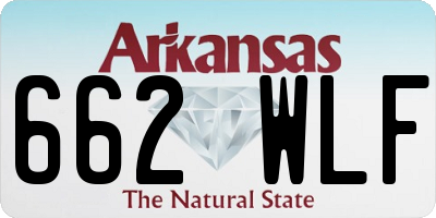 AR license plate 662WLF
