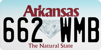AR license plate 662WMB