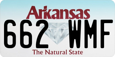 AR license plate 662WMF