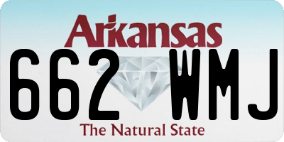 AR license plate 662WMJ