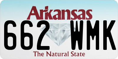 AR license plate 662WMK