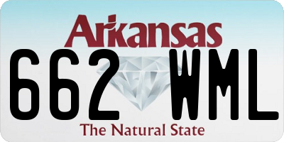 AR license plate 662WML