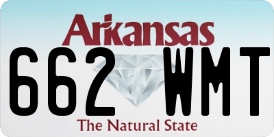 AR license plate 662WMT
