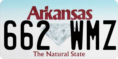 AR license plate 662WMZ