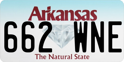AR license plate 662WNE