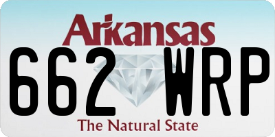 AR license plate 662WRP