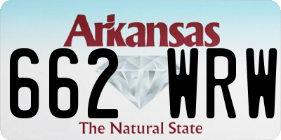 AR license plate 662WRW