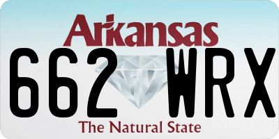 AR license plate 662WRX