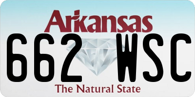 AR license plate 662WSC
