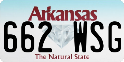 AR license plate 662WSG