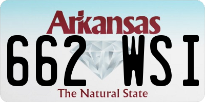 AR license plate 662WSI