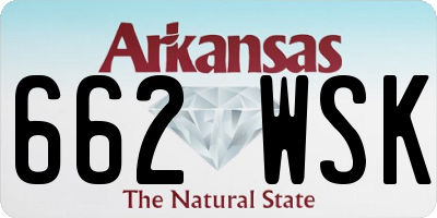 AR license plate 662WSK