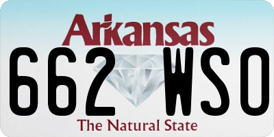 AR license plate 662WSO