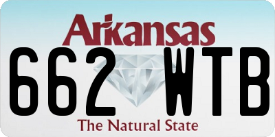 AR license plate 662WTB