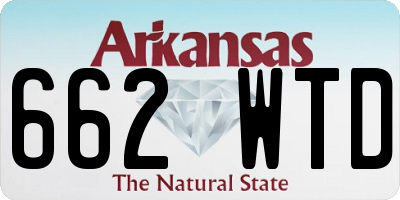 AR license plate 662WTD