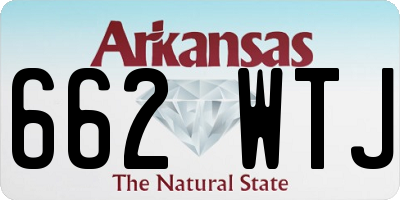 AR license plate 662WTJ