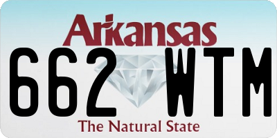AR license plate 662WTM