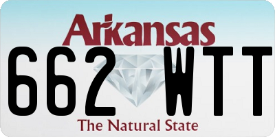 AR license plate 662WTT