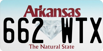 AR license plate 662WTX
