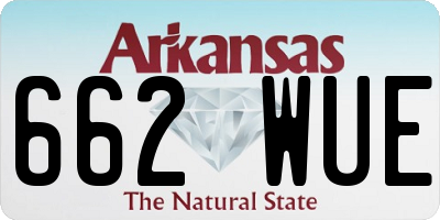 AR license plate 662WUE