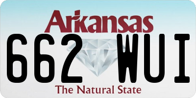 AR license plate 662WUI