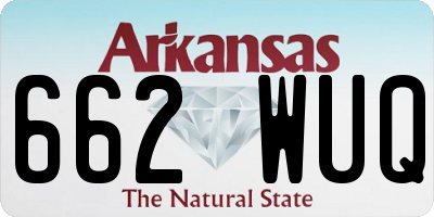 AR license plate 662WUQ