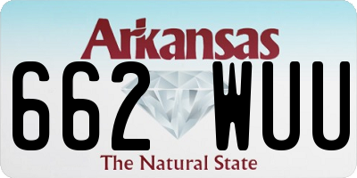 AR license plate 662WUU