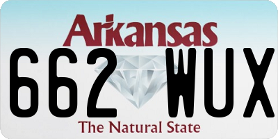 AR license plate 662WUX
