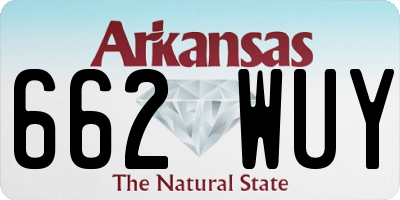 AR license plate 662WUY