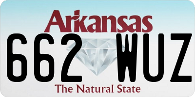 AR license plate 662WUZ