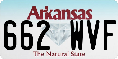 AR license plate 662WVF