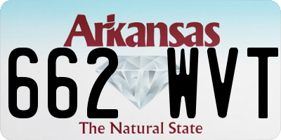 AR license plate 662WVT