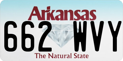 AR license plate 662WVY