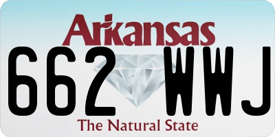 AR license plate 662WWJ