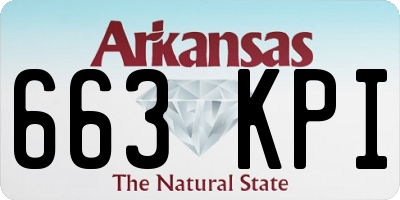 AR license plate 663KPI