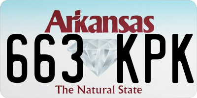 AR license plate 663KPK