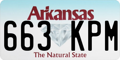 AR license plate 663KPM