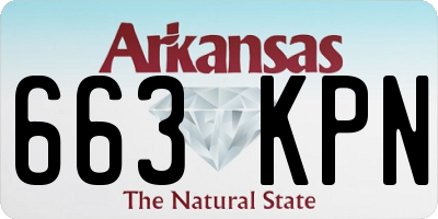 AR license plate 663KPN