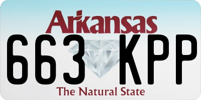 AR license plate 663KPP