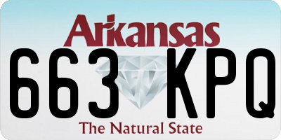 AR license plate 663KPQ