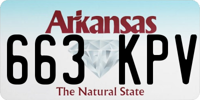 AR license plate 663KPV