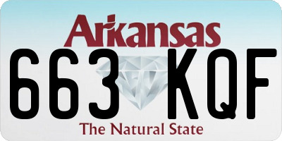 AR license plate 663KQF