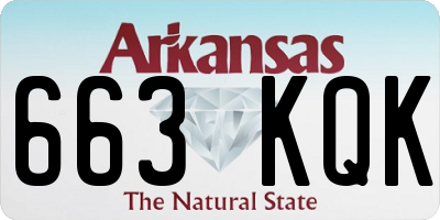 AR license plate 663KQK
