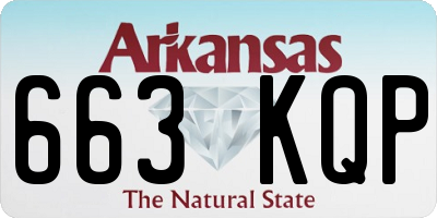 AR license plate 663KQP